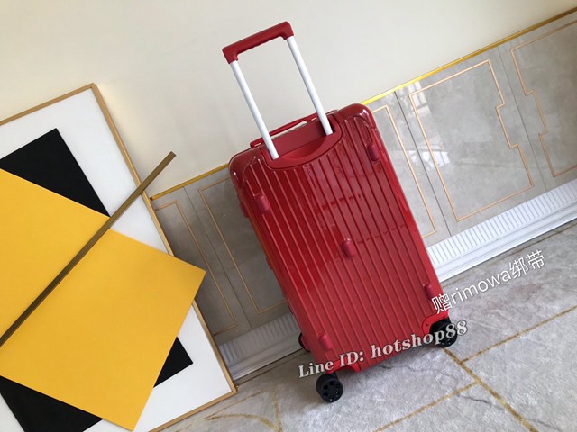 RIMOWA行李箱方胖子四輪拉杆箱 全新色彩系列 型號90043 日默瓦PC拉鏈箱 gdx1199